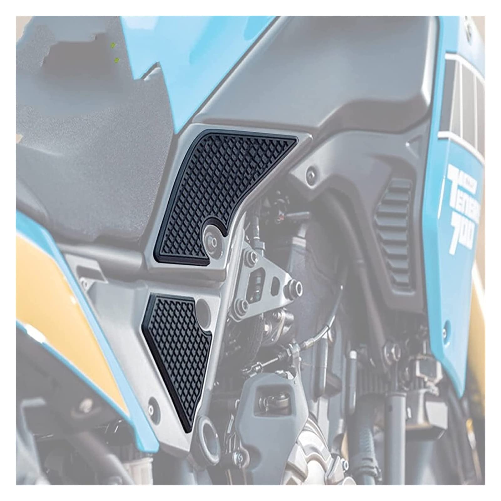 Paraserbatoio moto, Protector di tank serbatoio di ., 2019 2020 Adesivi del serbatoio del carburante antiscivolo del motociclo 2019 2020 Impermeabile Adesivo di gomma compatibile con Ya-Maha Tenere 70