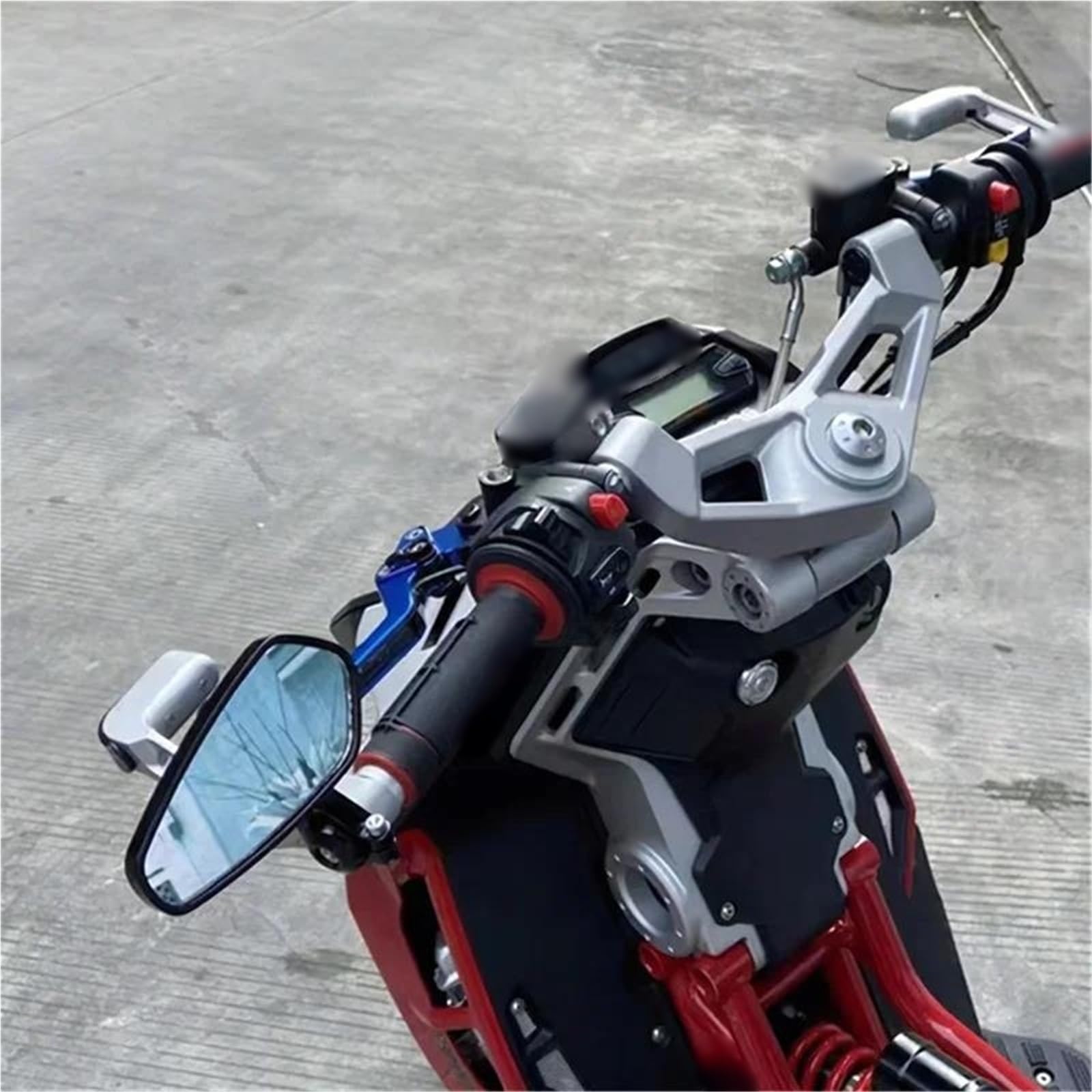 Espejos retrovisores de motocicleta para AEROX155 2015-2021 manillar azul 4