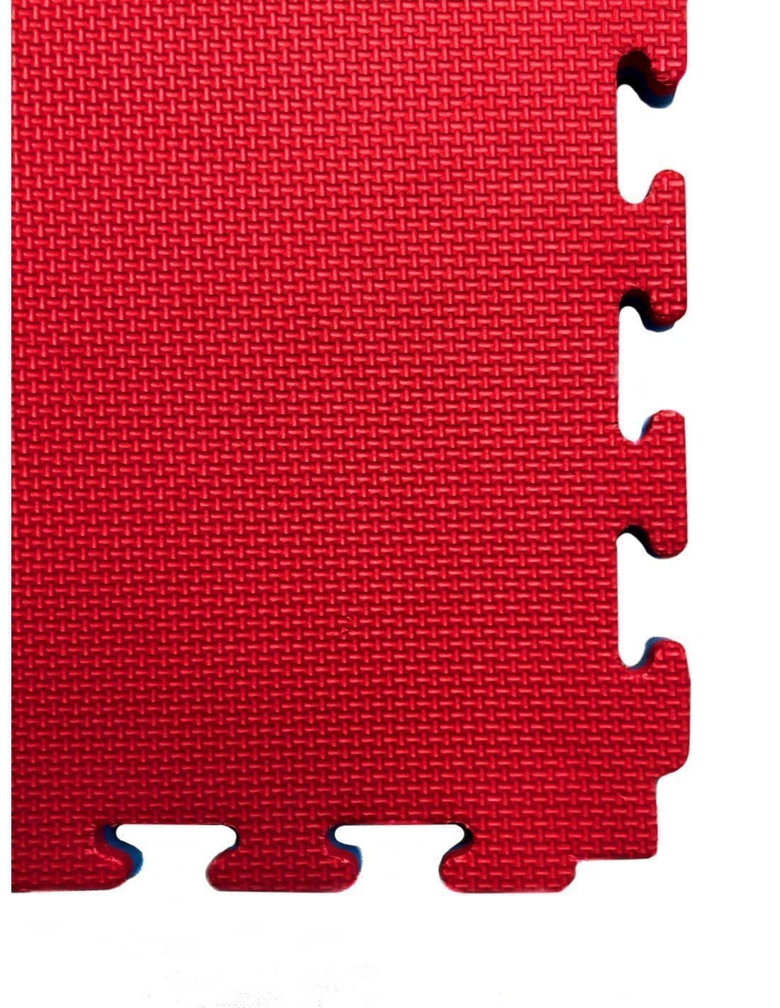 JARDIN202 - Tatami Puzzle | Lote x10 loseta - Rojo/Azul | Esterilla Reversible Antideslizante | Artes Marciales, Judo