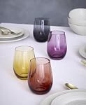 Oneida 897854 Verres à vin sans pointes d'or, ensemble de 4
