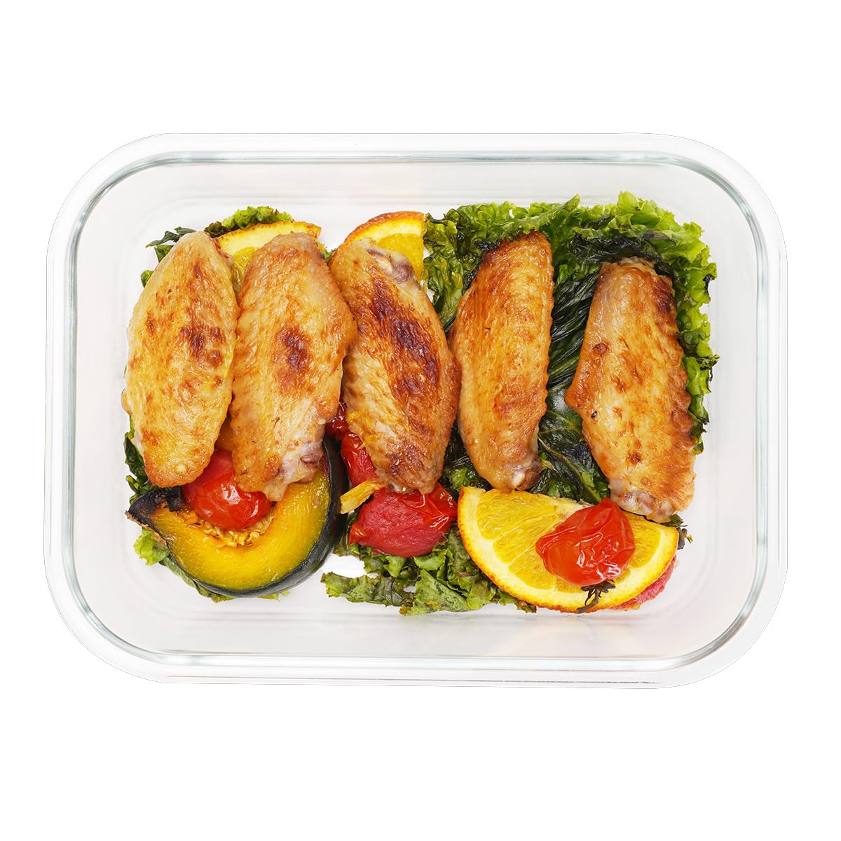 Set di contenitori in vetro per alimenti, 18 pezzi (9 contenitori, 9 coperchi trasparenti), lavabili in lavastoviglie, microonde e freezer, a prova di perdite, senza BPA