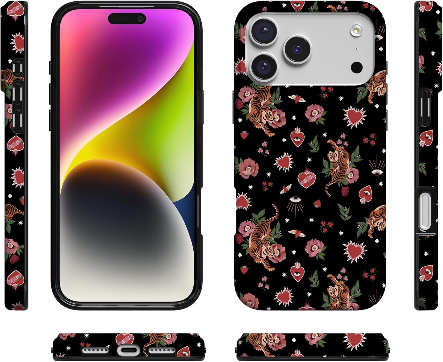 Casely iPhone 17 Pro Case | Wild at Heart | Tiger | Compatible with MagSafe | Classic Ultra Slim Design