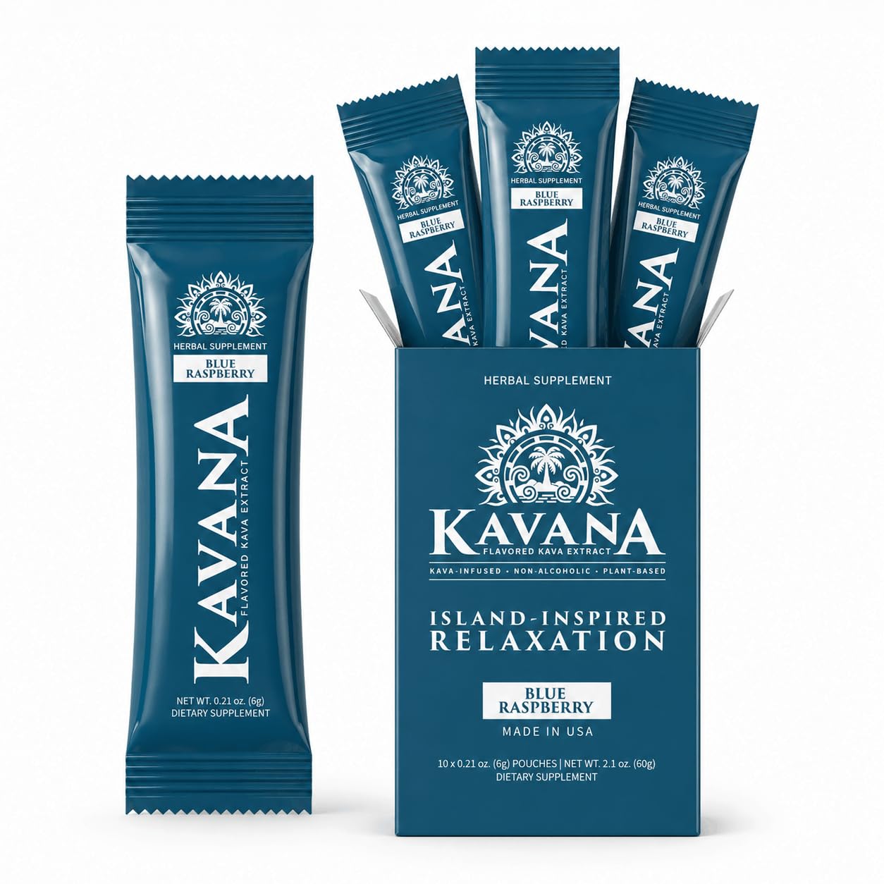 Kavana Instant Kava Drink Mix - Instant Kava Powder Stick Packs with 30% Kavalactones Extract, 10 Single-Serve Pouches - Herbal, Non-Alcoholic, Sugar-Free, Plant-Based, Made in USA - Acai — Amazon image 11