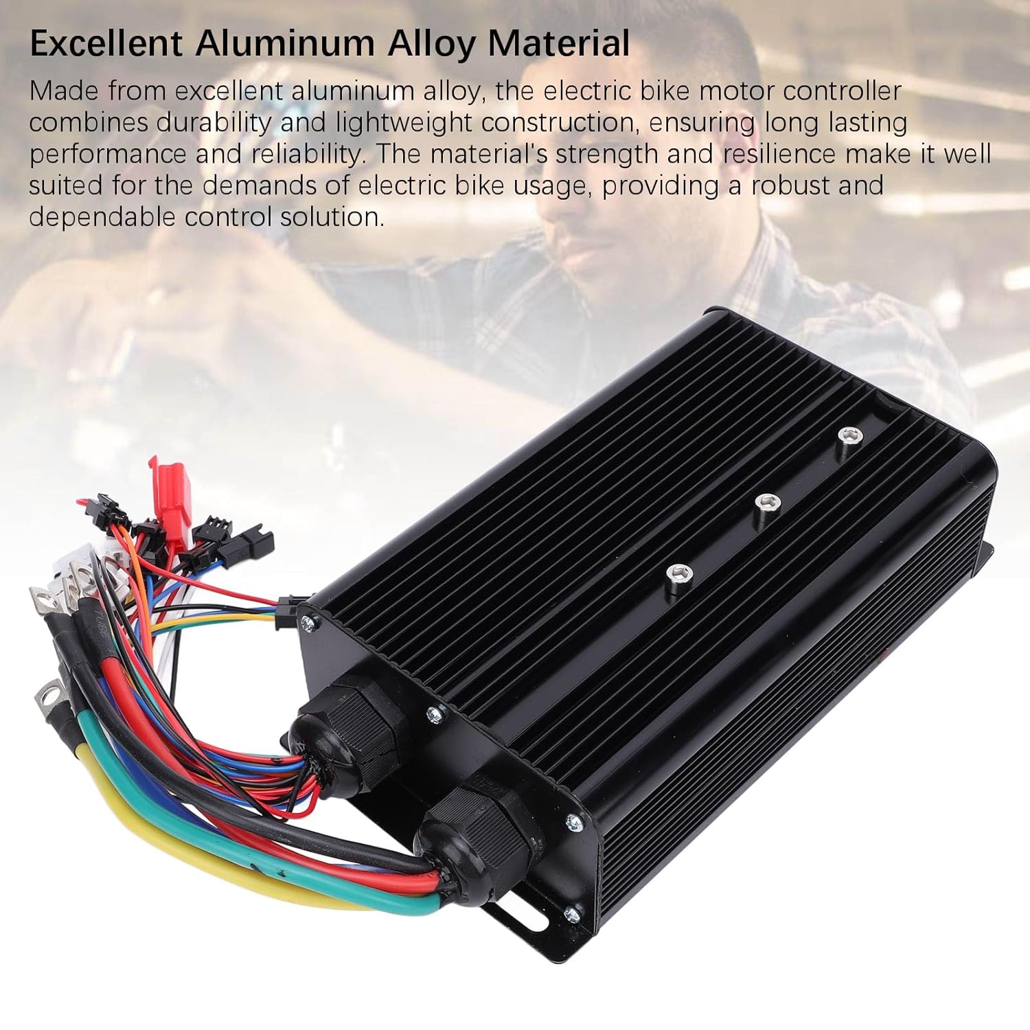 Luocute 5000W 72V 80A Electric Bike Motor Controller Aluminium Alloy Electric Scooter Speed Motor Controller with Grooved Design for Efficient Control