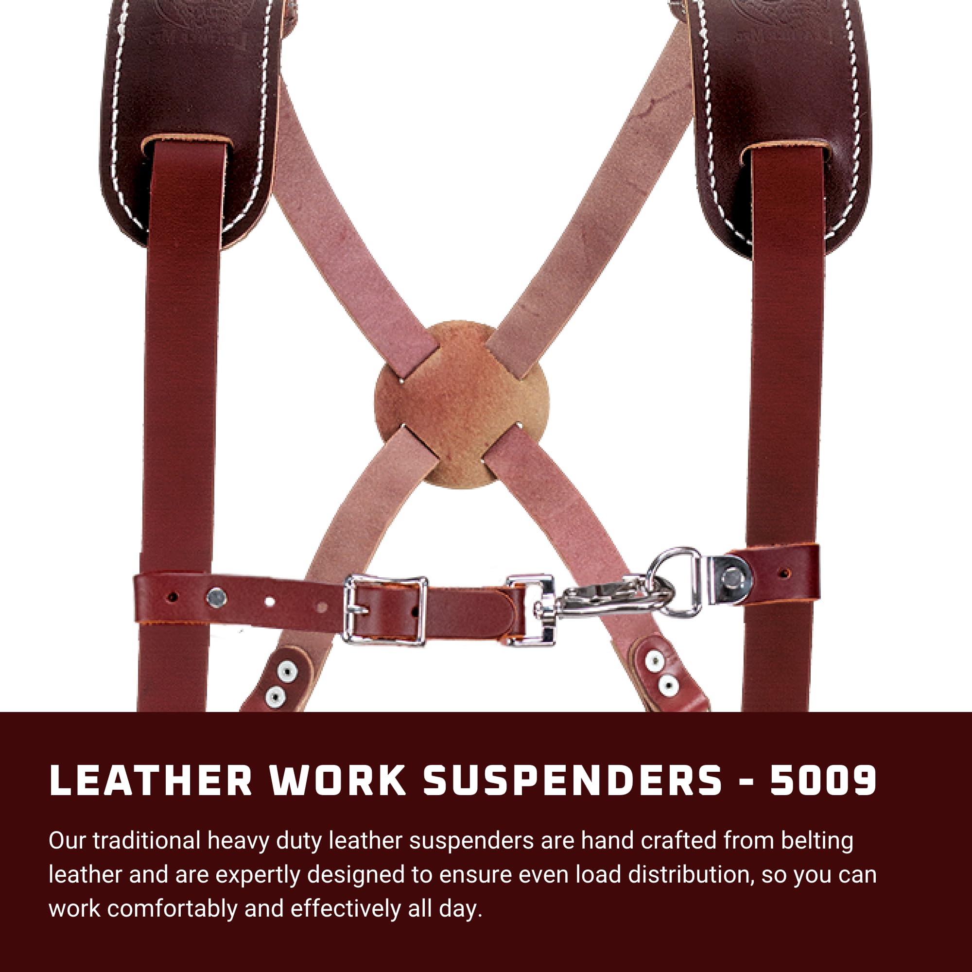 Occidental Leather 5009 Leather Work Suspenders