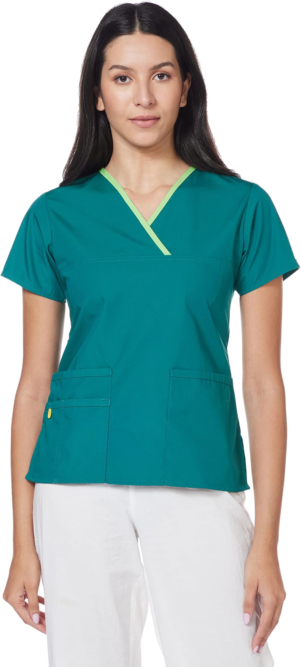 WonderWinkWonderWink Women's Scrubs Charlie 5 Pocket Y-Neck Wrap Top