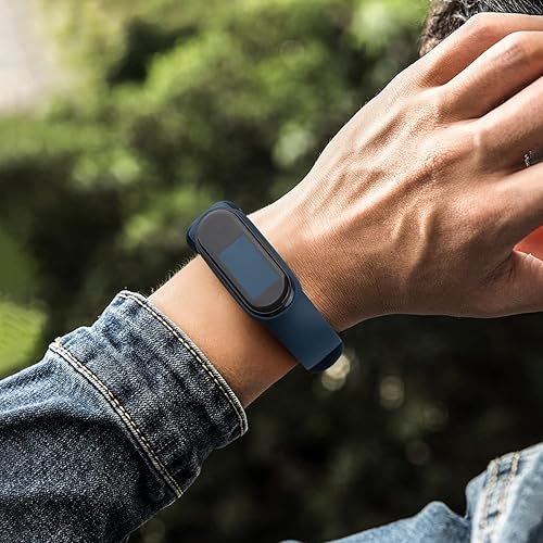 Miniatura 4 de Meliya Bandas para Amazfit Band 5 Correa de repuesto para mujeres y hombres, correa deportiva de silicona suave compatible con Amazfit Band 5