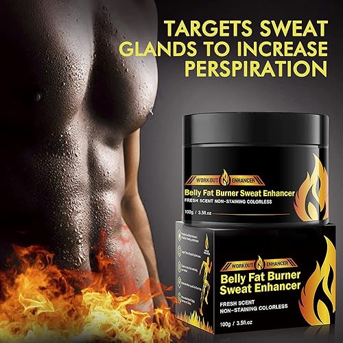 Miniatura 3 de Crema caliente paquete de 2 unidades, crema quemadora de grasa para vientre, gel potenciador de entrenamiento de sudor natural, crema moldeadora