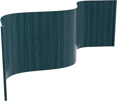 2 ft. Tall Bamboo Wave Screen - Indigo Blue