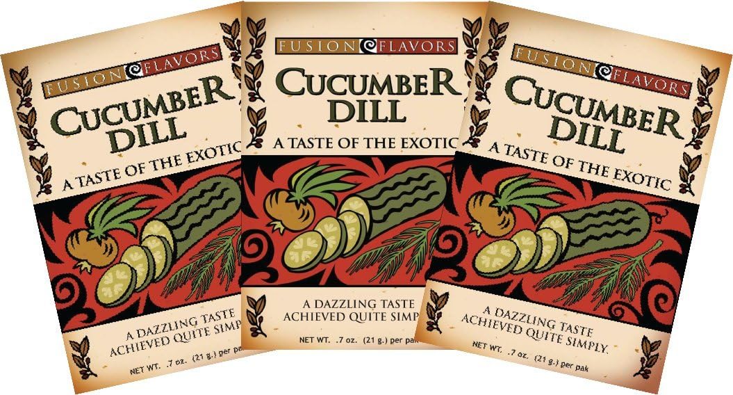 Fusion Flavors Dip Seasoning Mixes (Cucumber Dill 3 Pack)