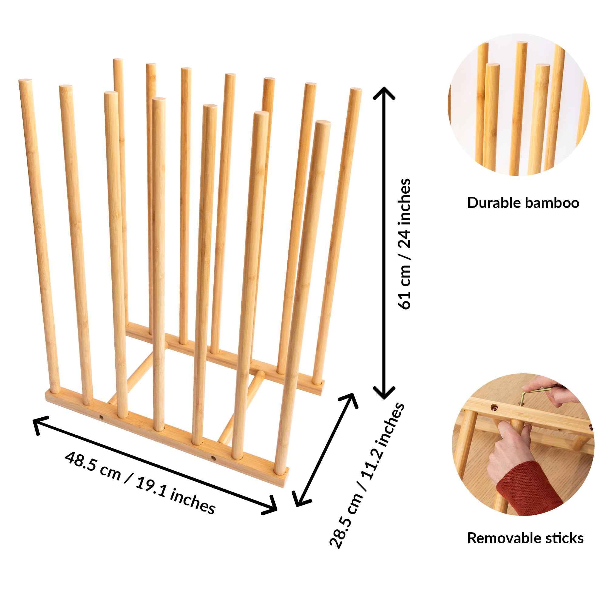 ODOXIA Scaffale per opere d'arte | Conservare le opere d'arte in modo sicuro | Porta disegno | Ottimizzare lo spazio artistico | Deposito in legno di bambù per disegni Art storage rack