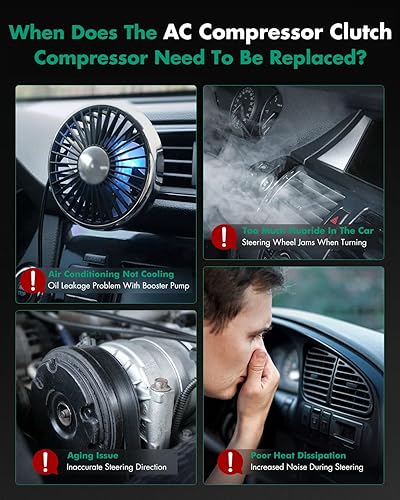 Miniatura 7 de SCITOO Embrague del compresor de CA 2005-2006 apto para Kia Spectra5 2.0L 2005-2010 apto para Kia para Sportage 2.0L CO 21014C