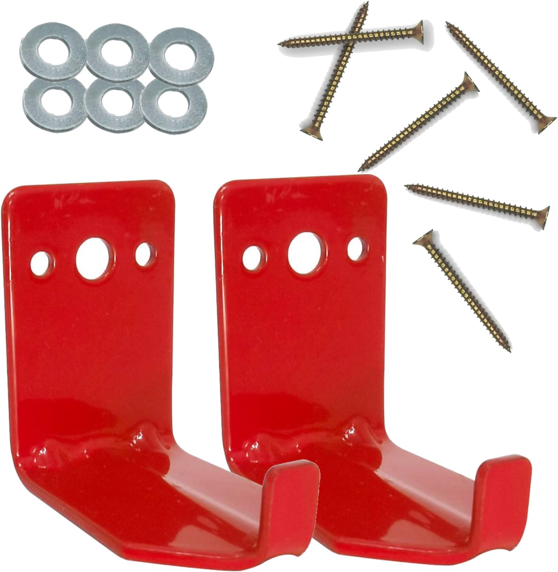 Fire Extinguisher Mount, Wall Hook, Fire Extinguisher Bracket up to 40 lbs Extinguishers, Suitable for Big and Small fire (2 Pack)