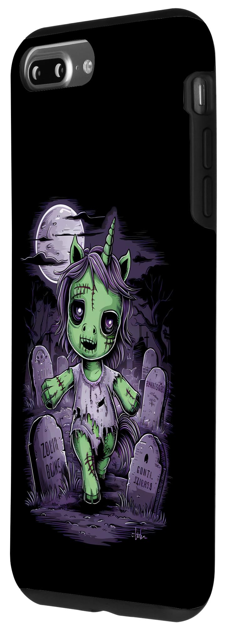 Zombie Unicorn Halloween Case for iPhone 7 Plus/8 Plus - Image 2