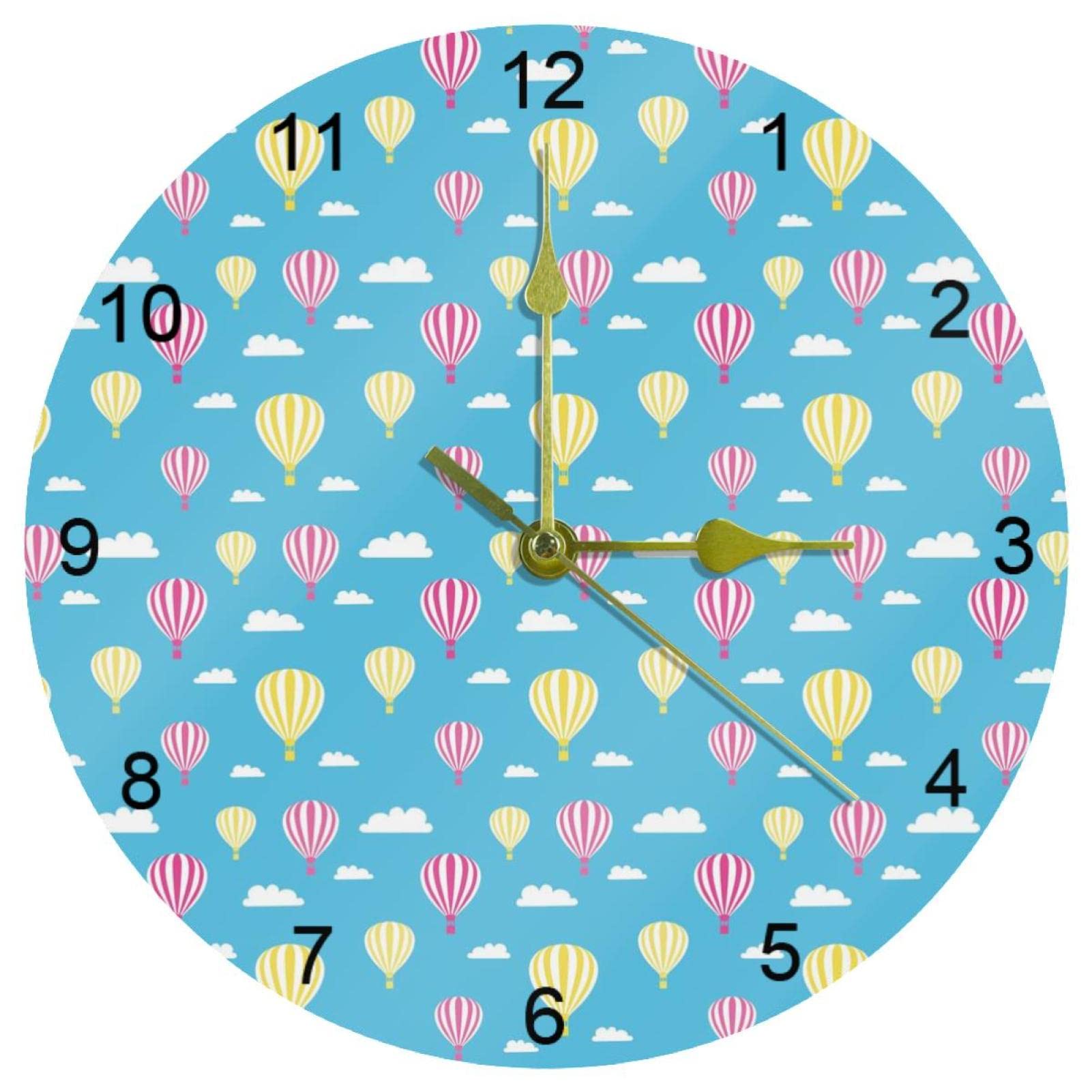Horloge murale silencieuse facile à lire pour chambre et cuisine