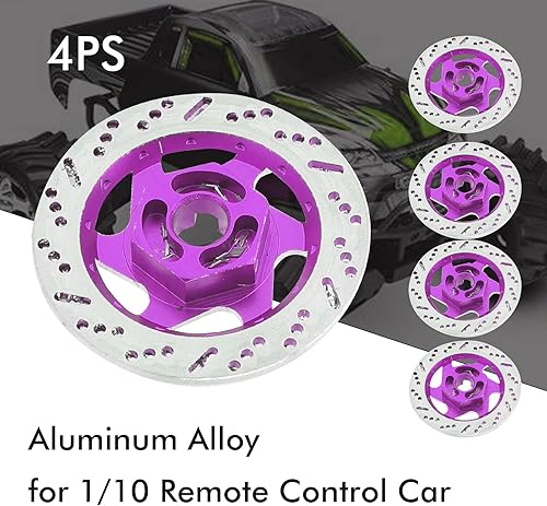 Miniatura 5 de Alomejor Disco de freno RC 4PCS RC Rueda de coche Disco de freno Disco Hub para 1/10 Coche ()