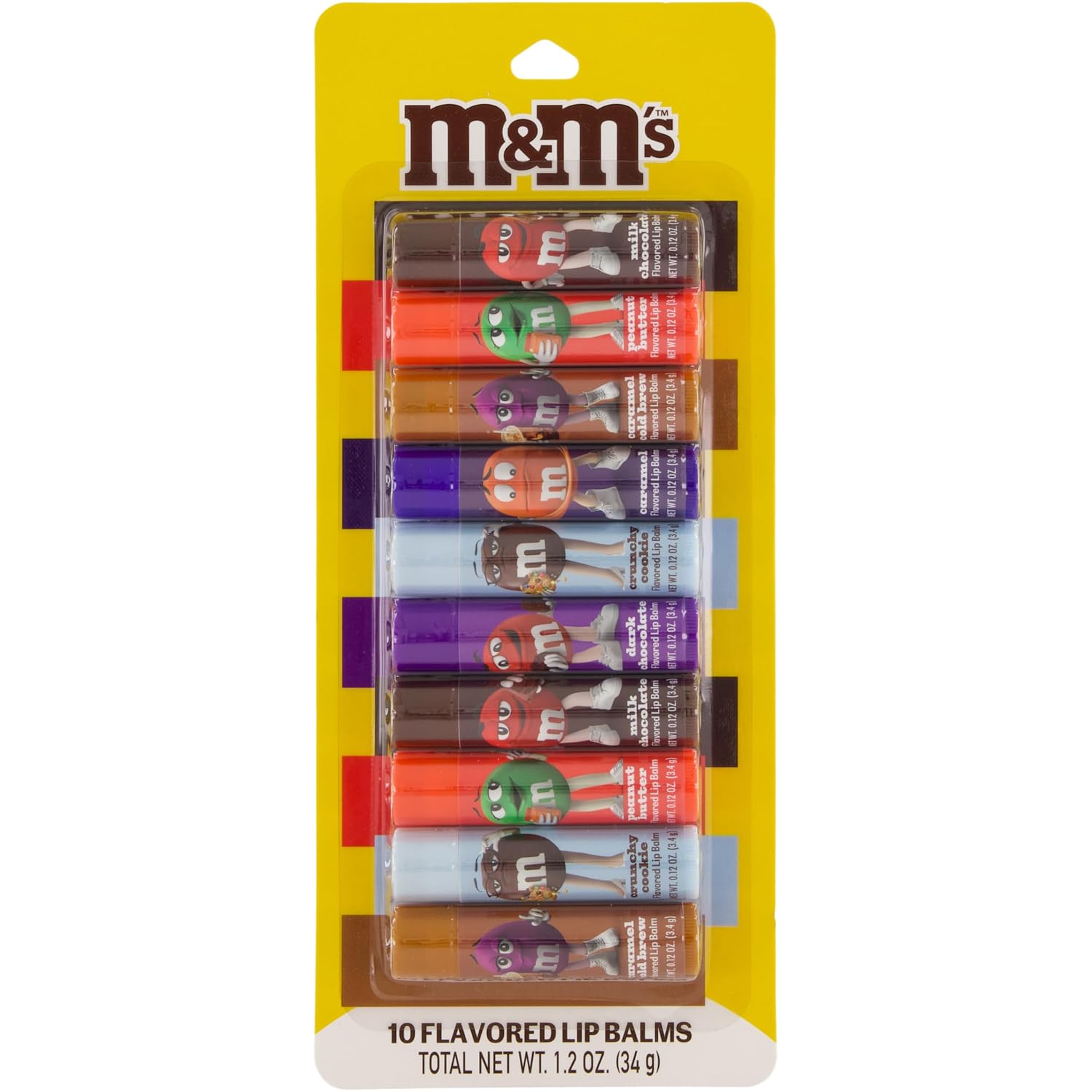 Sweets by Hershey 10 Flavored Lip Balms | Twizzlers, Jolly Rancher, Bubble Yum, Ice Breakers | Cruelty Free