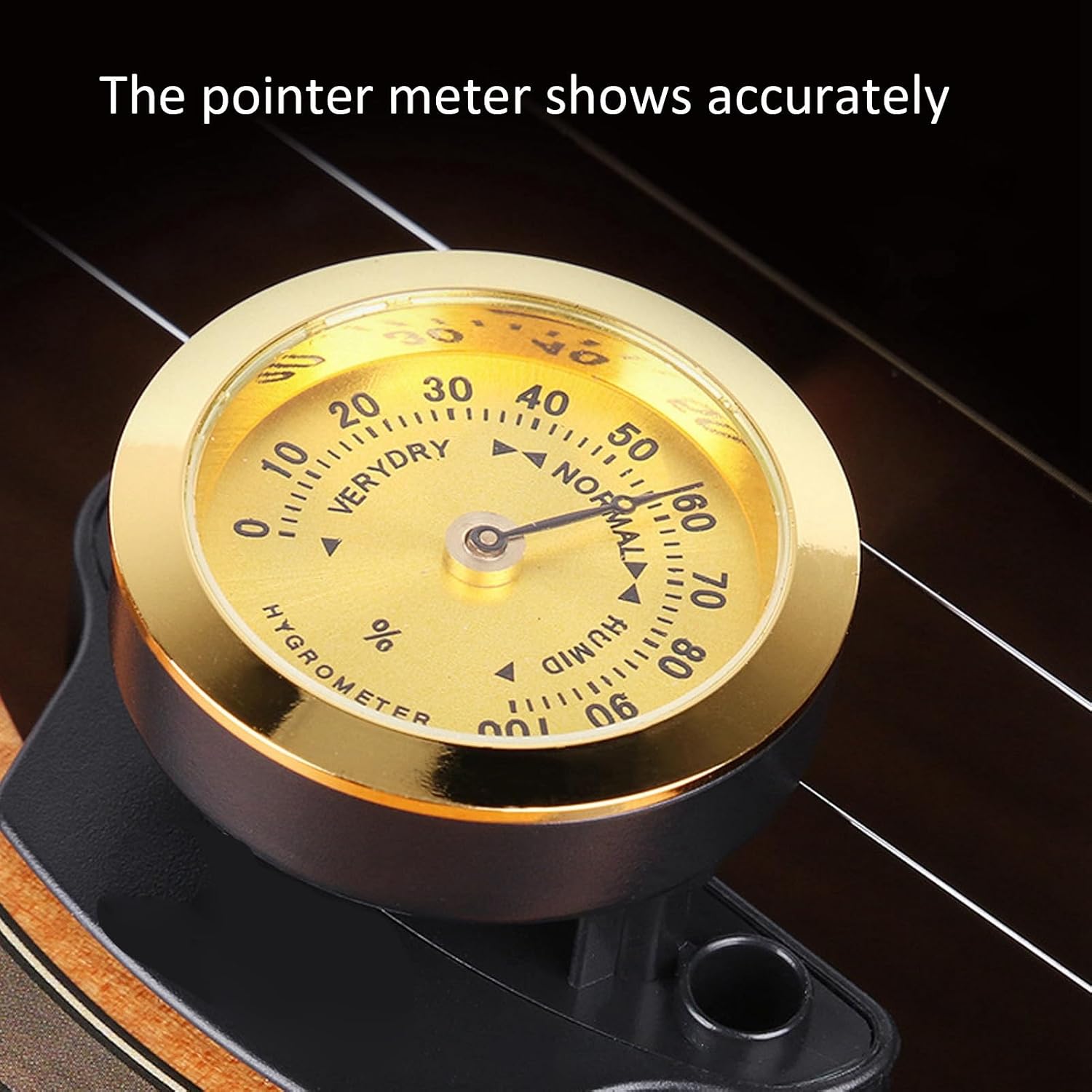 Guitar Sound Hole Humidifier with Hygrometer for Acoustic Guitars Universal Fit Humidity Control Tool Musical Instrument Maintenance Accessory