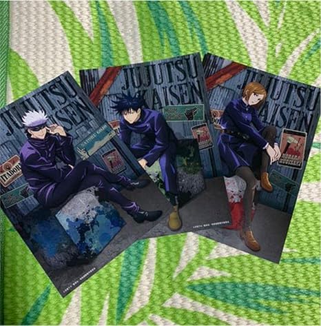 Amazon 呪術廻戦 ナムコキャンペーン オリジナルb6イラストカード 五条 伏黒 釘崎 アニメ 萌えグッズ 通販