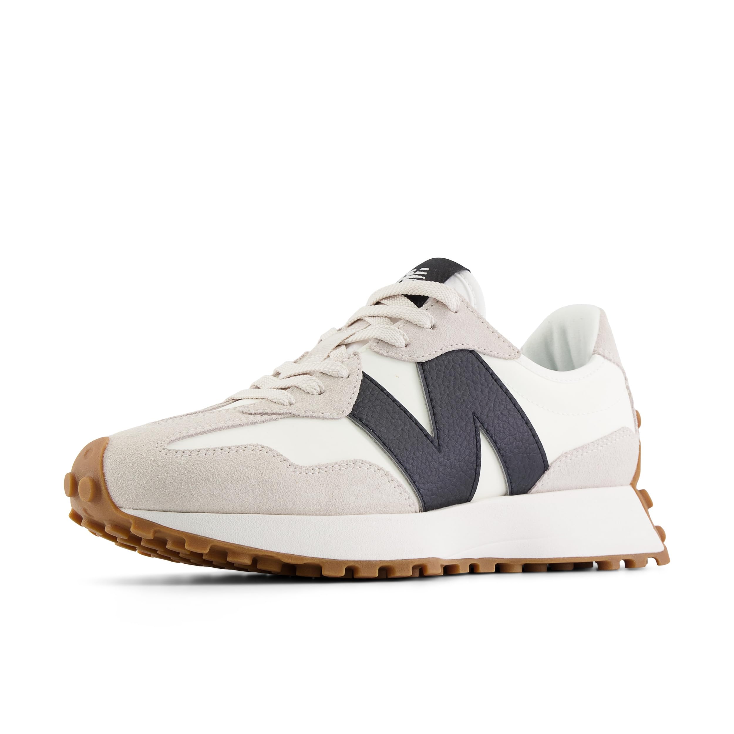 New Balance Para Mujer. WS327V1 Zapatillas 327 Beige (37), Plano, Ante, Cordones, Casual-image