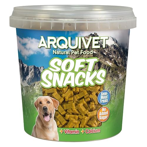 Arquivet, Soft Snacks para Perro, Huesitos Pollo, Aperitivos para Perro en Forma de Hueso, Chuches
