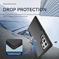 Vista 5 de Compatible con [funda Samsung Galaxy S23 Ultra SM-S918U], funda resistente con [ a prueba de golpes] fundas protectoras para Galaxy S23 Ultra