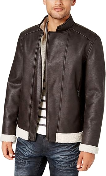 inc faux leather jacket