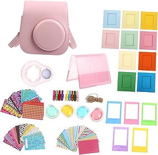 Obuyke 1 Conjunto De Acessórios Acessórios Para Câmeras Instantâneas Acessórios Para Câmeras Mini 9 Bolsas Para Acessórios Para Câmeras Instantâneas Mini 11 Pu Bolsa Para Câmeras