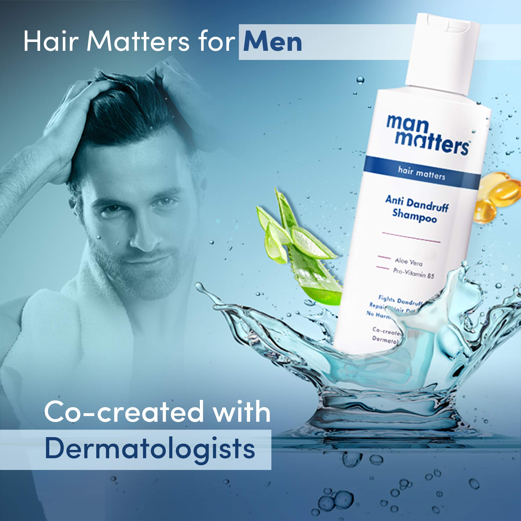 Man Matters AntiDandruff Kit for Man Advanced Anti Dandruff Shampoo 100ml Dandruff Removal