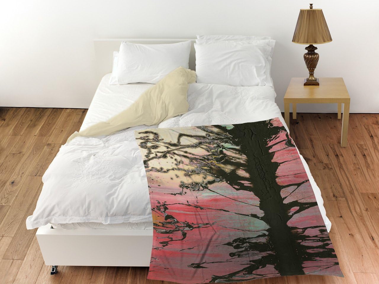 Manual Woodworkers & Weavers Coral Fleece Throw Blanket, 60 by 80-Inch, The Senator 2