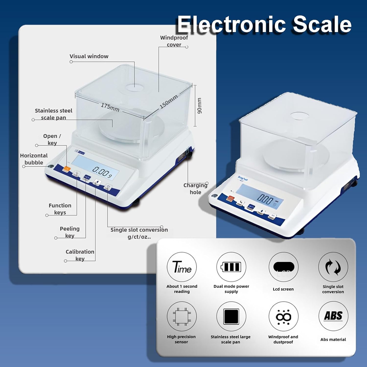100 Square Centimetersleather Cutting Dies,Die-Cutting Machine Precision Cutting,Help You Accurately Control The Fabric Weight and Improve Product Quality,Textile Electronic Scale