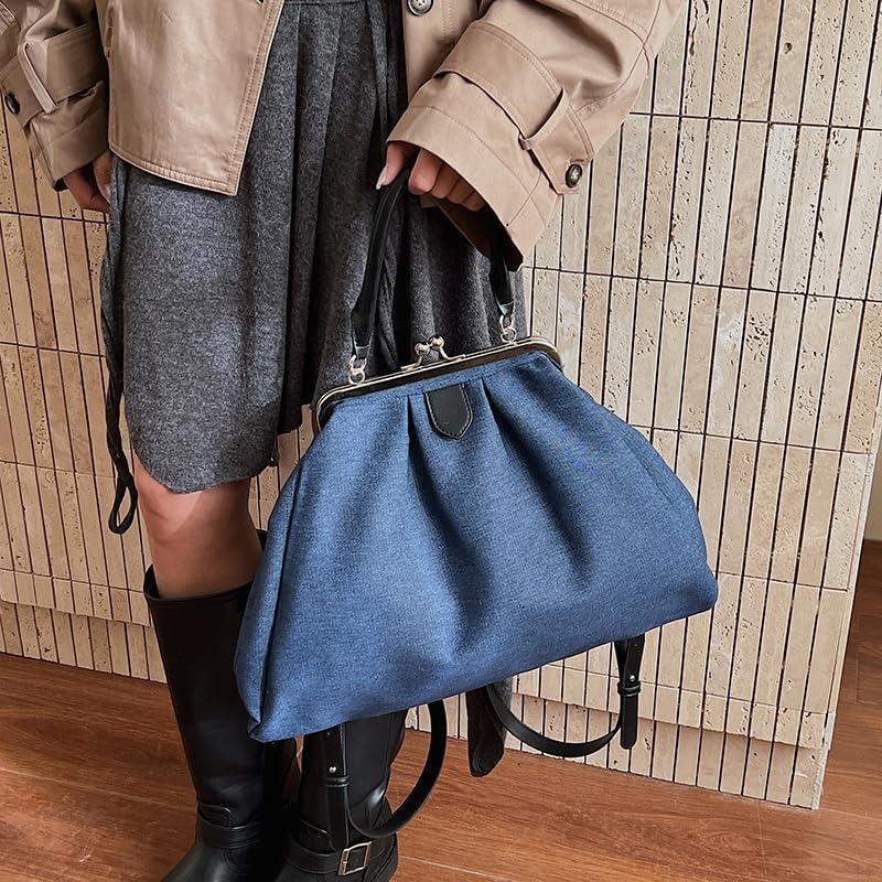 Bolso Tote Grande con Cierre de Broche miniatura 3