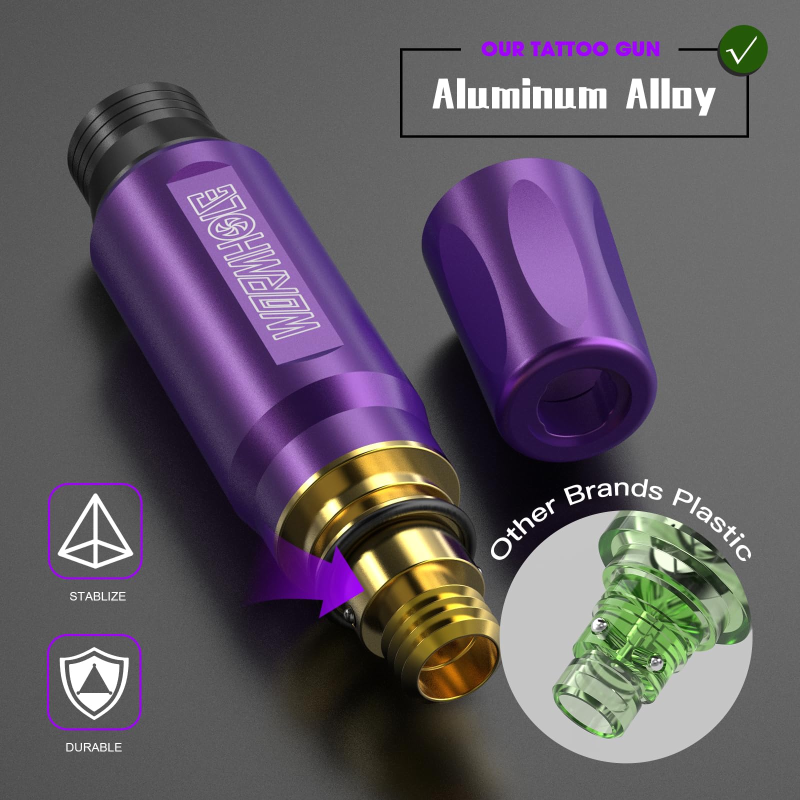 Amazon.com: Wormhole Wireless Tattoo Machine Kit, Tattoo Gun with