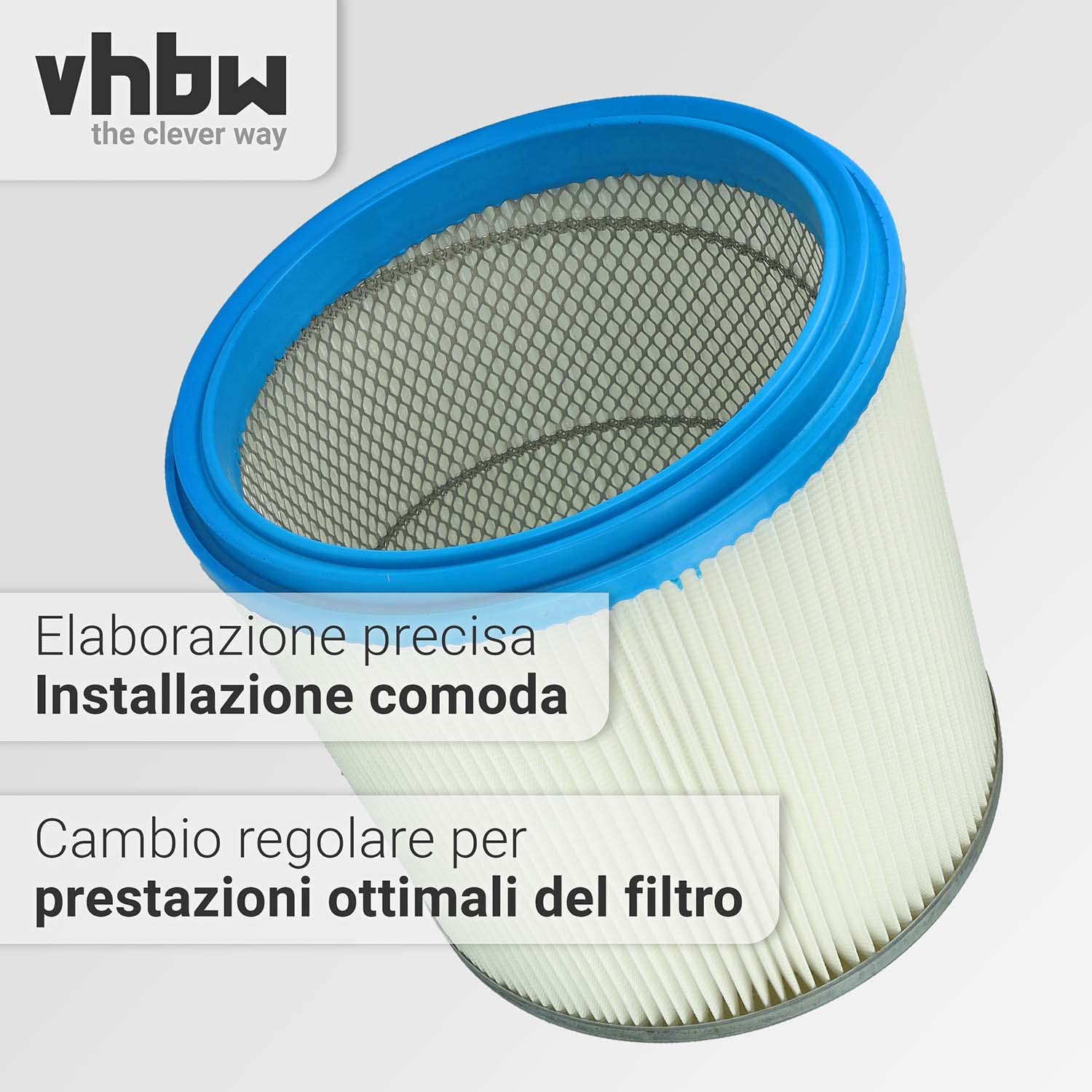 vhbw filtro a pieghe piatte sostituisce Hilti 05-0006-08 per aspiratore umido/secco - cartuccia filtrante