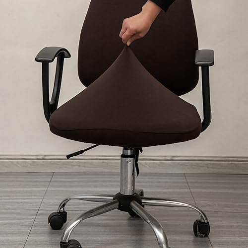 Miniatura 2 de Melaluxe - Funda para silla de oficina, funda universal protectora y elástica, cubierta elástica para silla giratoria