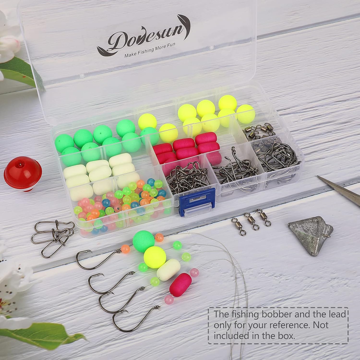 220/104/80/60/54/52/42pcs Pompano Rig Floats for Surf Fishing Foam Bobbers for Fishing Fly Fishing Bobbers Floats Bright Color Kit/Round/Cylindrical/Heart/Bullet/Pill/Spin Shape