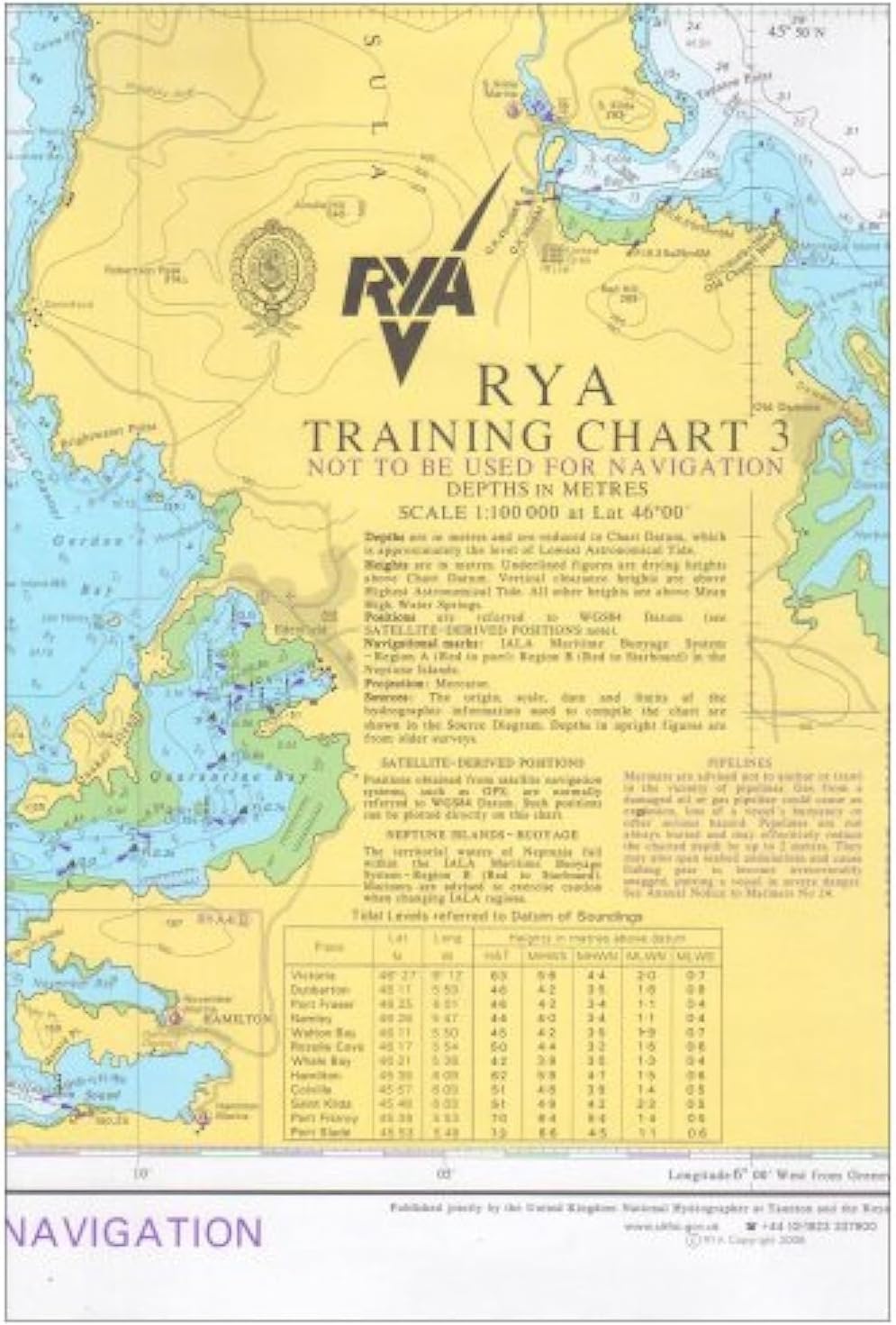RYA Training Chart: No. 3