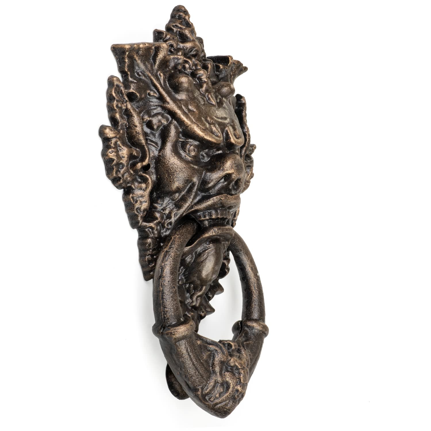 Moritz Türklopfer Teufel Devil Brone Antik Stil Gusseiesen Rustikal Türklingel Door Knocker Barock Türglocke Haustür Türdekoration Türgong