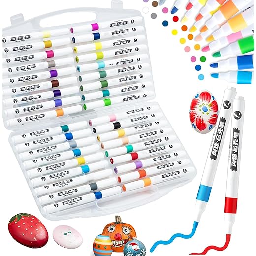 SUPER TOY Acrylic Paint Pens Set Medium Tip