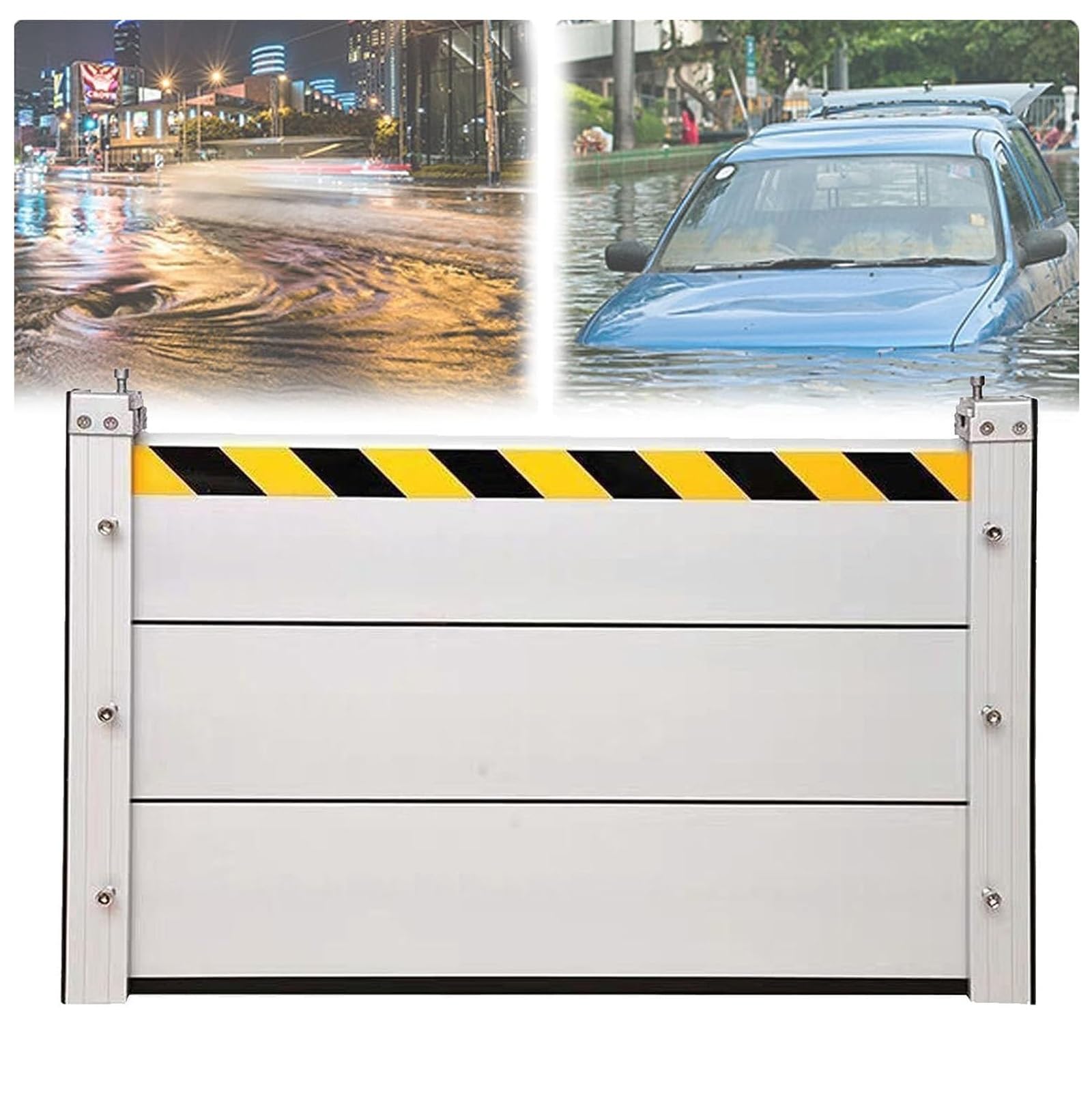 Barrera antiinundaciones de aluminio desmontable para puertas de patio y jardín