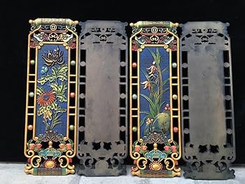 中国漆器　美術品　飾り物 Amazon.co.jp: 珍蔵 中国 清代 大漆彩繪 木胎漆器 梅蘭竹菊 屏風