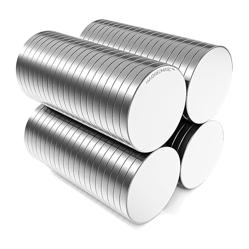 Imanes redondos de disco fino 3/8x1/32 – Adhesivo magnético para álbumes de recortes para oficina, cierre circular delgado de 0.394 x 0.039 in (100