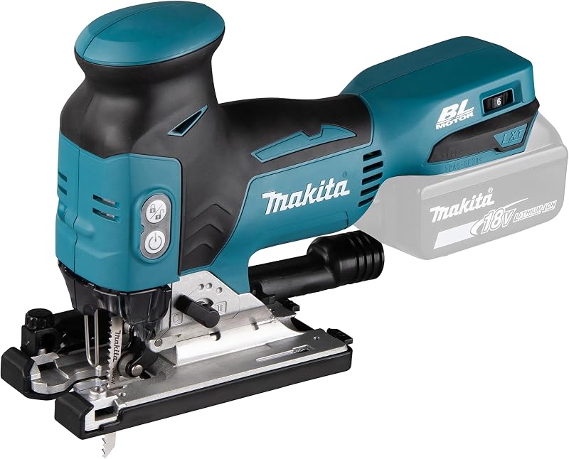 Sierra de calar con mango cilíndrico de iones de litio de 18 V, inalámbrica, sin escobillas, Makita Djv181Z