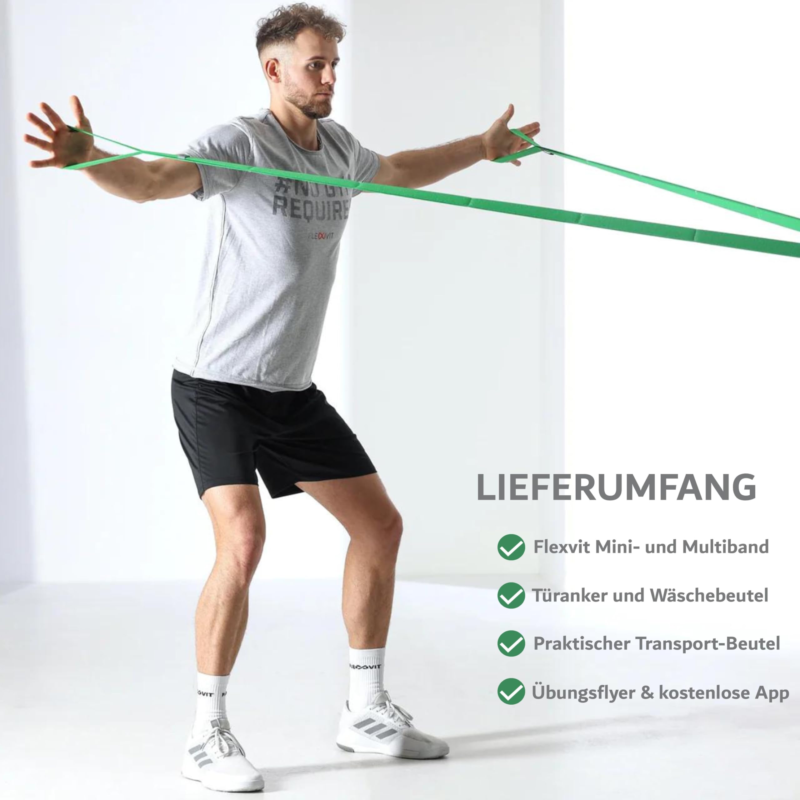eaglefit - Trainings-Bänder-Set: Miniband und Multiband - Widerstandsbänder für Ganzkörpertraining und EMS-Training - Fitnessbänder verwendbar mit/ohne EMS - Training für Oberkörper und Po