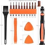 NEBURORA 10 in 1 Torx Screwdriver Set with T2 T3 T4 T5 T6 T7 T8 T9 T10 T15 Interchangeable Magnetic Torx Bit & Opening Tool,Torx Security Screwdriver Set for Phone/Mac/Computer/Xbox/PS4