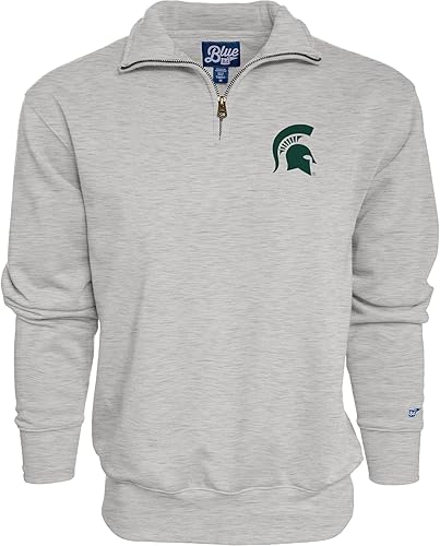 Miniatura 62 de Blue 84 Sudadera con cremallera de un cuarto para hombre de la NCAA Gris
