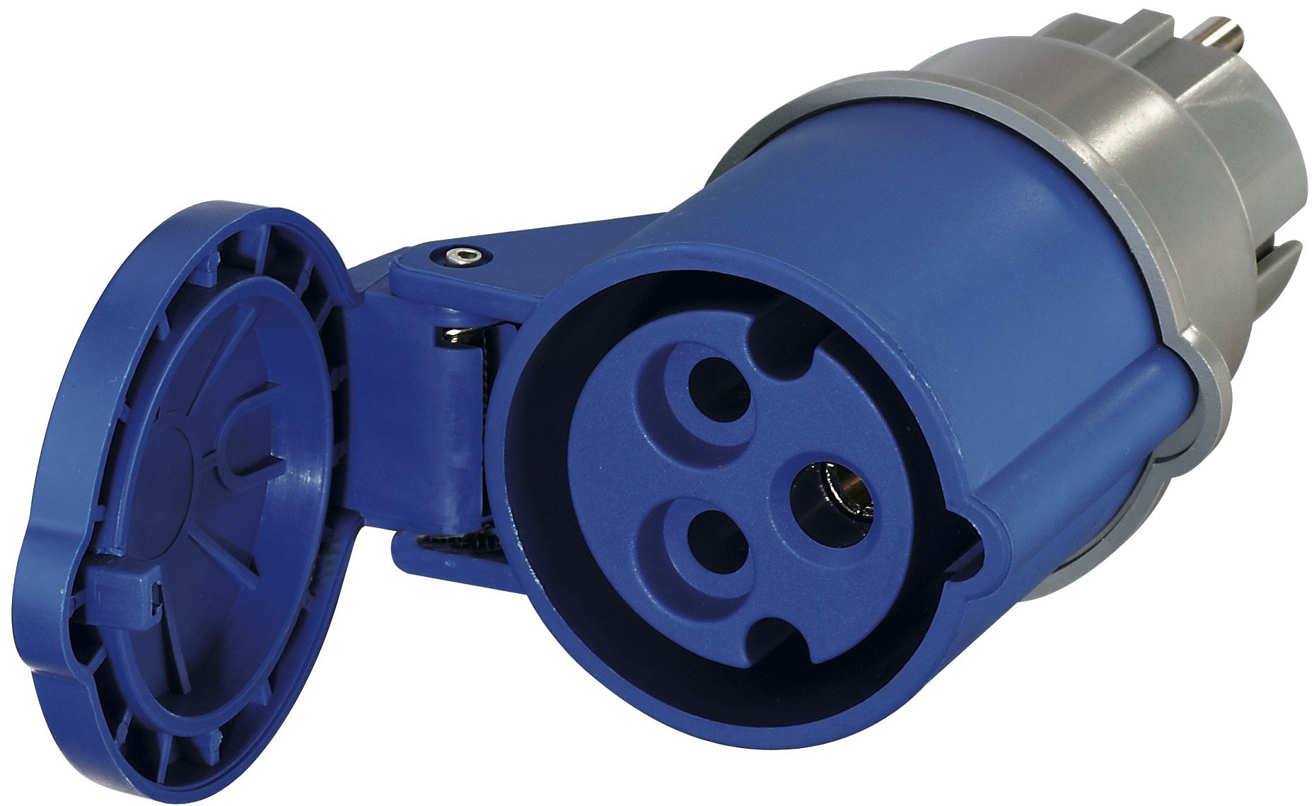 Electraline 80861 - Enchufe Adaptador Universal (Macho/Hembra)