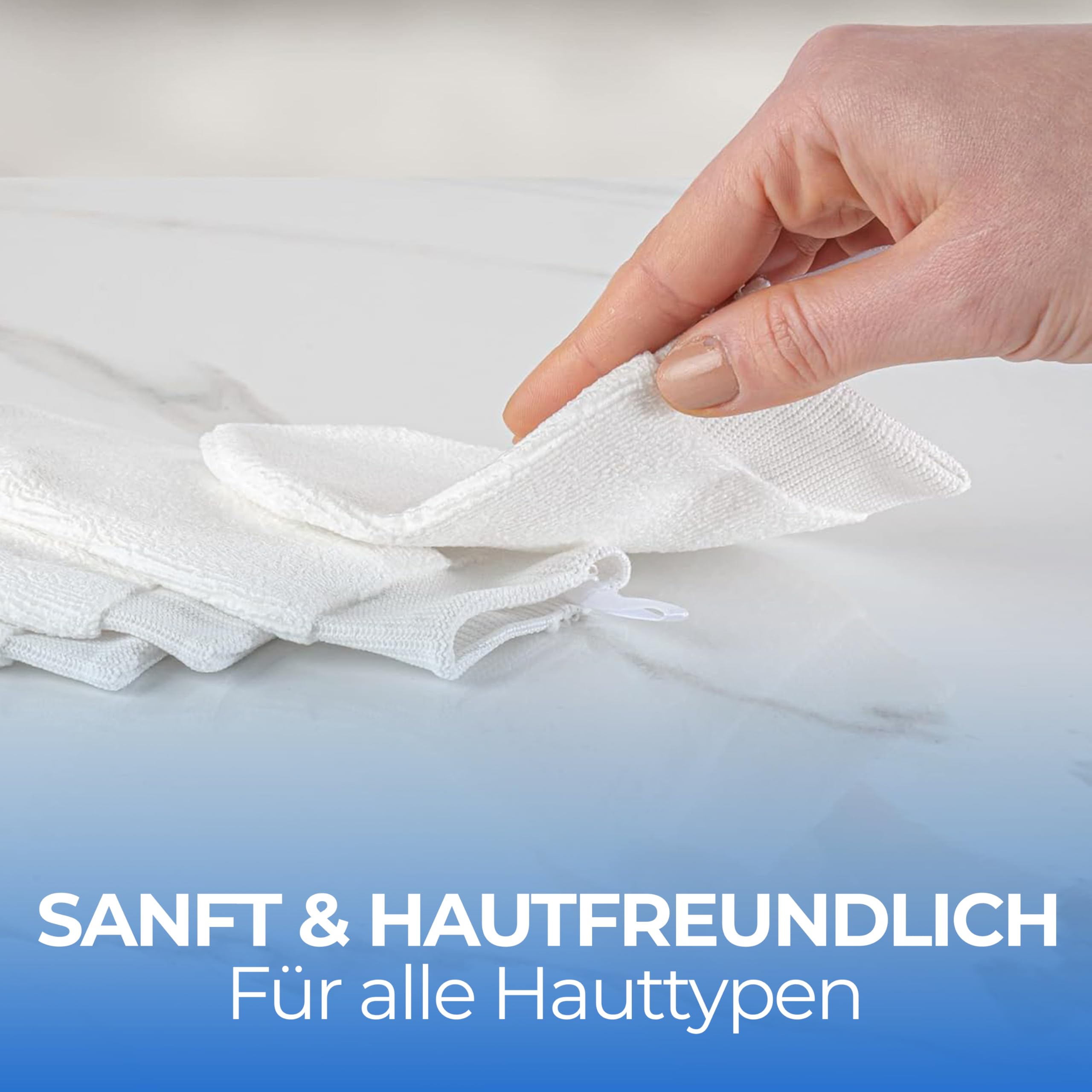 Silva Waschbare Abschmink- & Reinigungspads 5er Set – Mikrofaser Abschminkpads wiederverwendbar – Make-up Entferner Tücher für Gesicht & Augen – Hautschonend & Umweltfreundlich