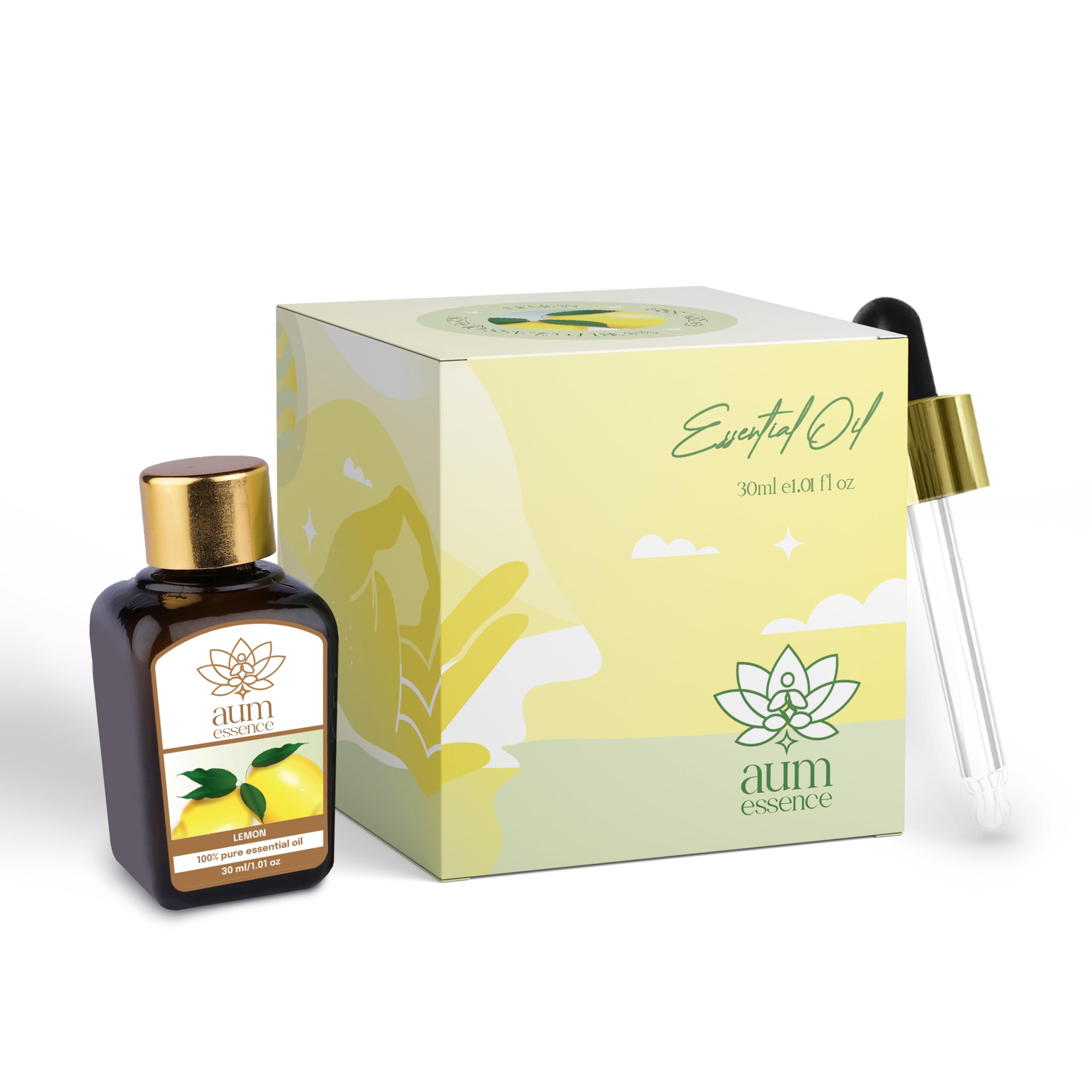 Aum Essence Lemon Essential Oil (30ml) | Esssential Lemon Oil for Diffuser | Aromatic Essential Oil | Essential For Skin & Helps In Cleaning The Pores (B0CVKQ47KW) Amazon Price History, Amazon Price Tracker