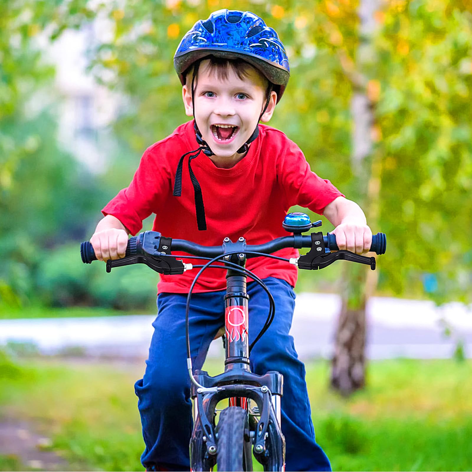 HANABASS Bike Brakes Kids Bicycle Brake Lever Mini Bike Brake Kit Bike Brake Levers Bicycle Replacement for Kids Bike (Black)